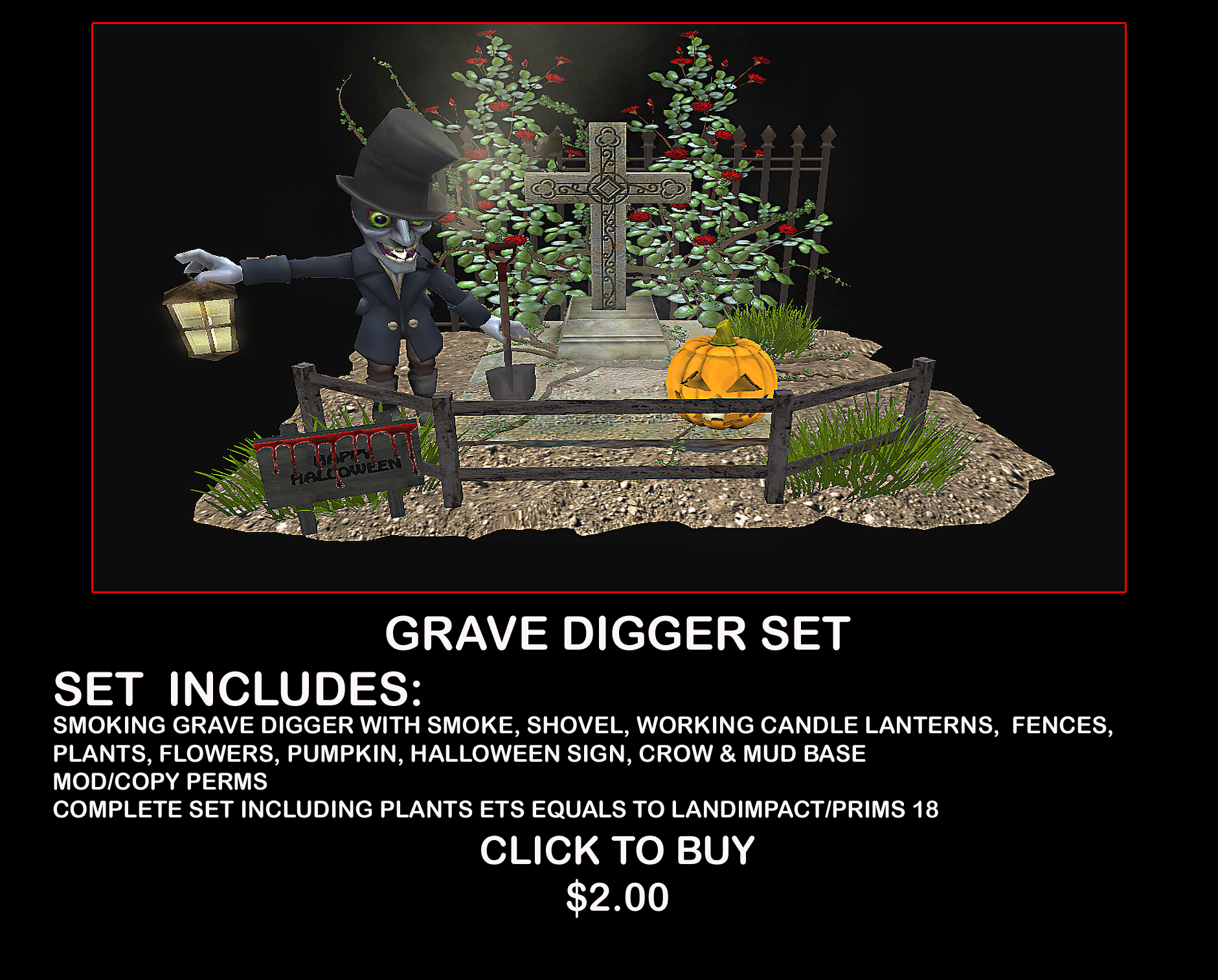 Halloween Grave Digger Display With Working Candle Lanterns Kitely Halloween Grave Digger Display With Working Candle Lanterns Kitely