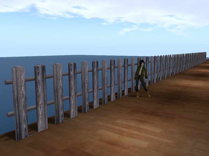 [Px] 1 Prim Long Wood Fence | Kitely