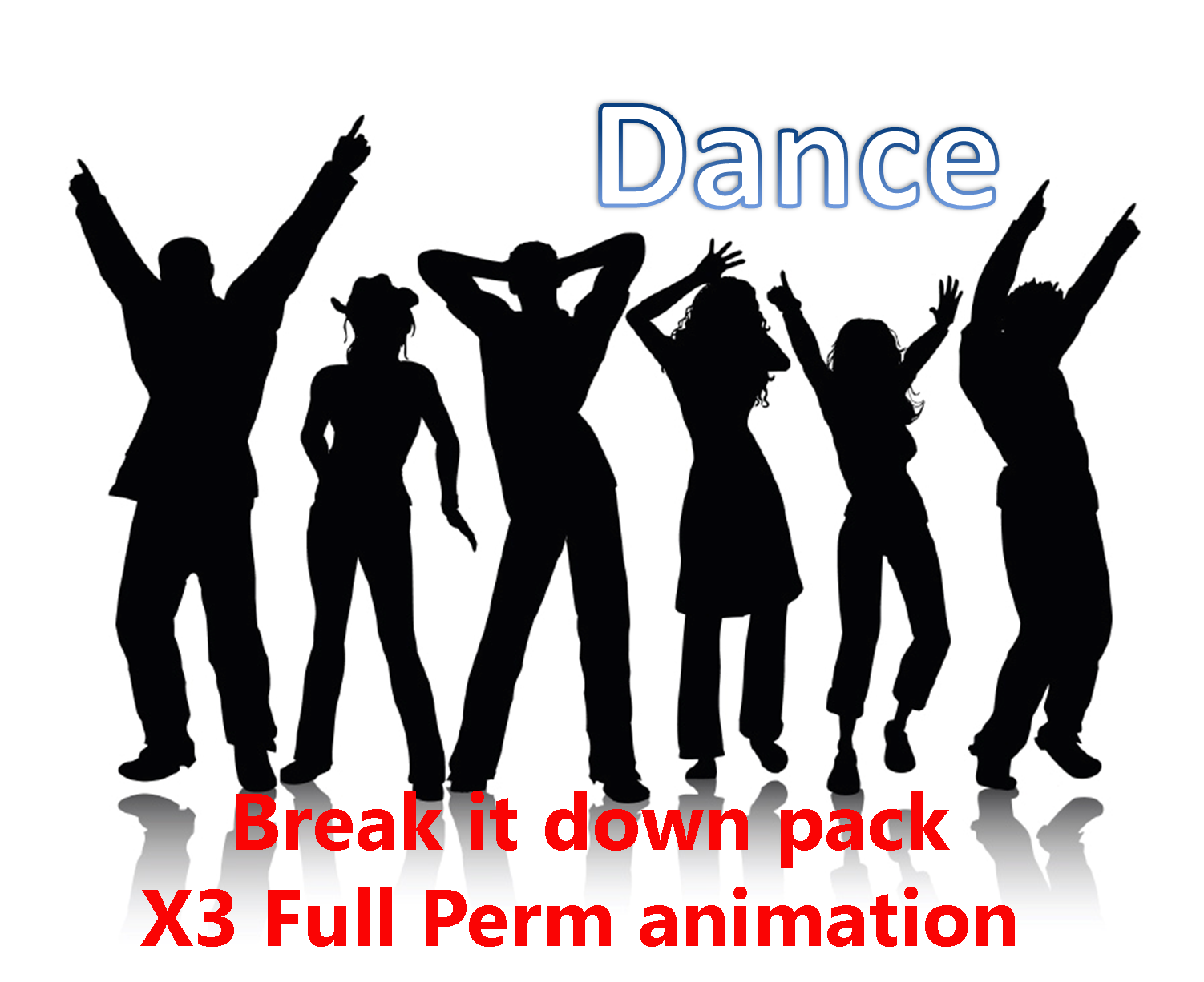 Break It Down Dance Pack X3 Full Perm Animations Kitely