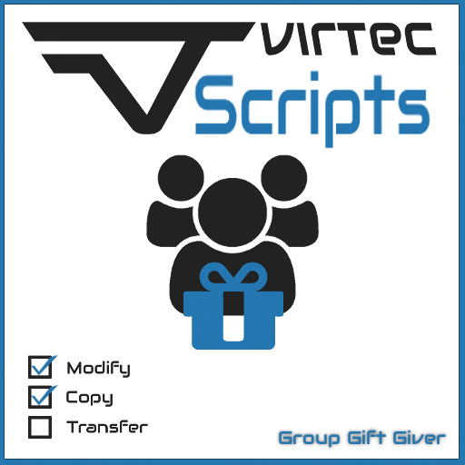 VirTec Scripts Group Gift Giver Package Kitely