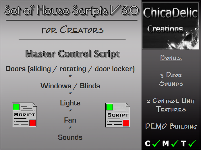 ChicaDelic Creations - House Script for Creators V3.0 | Kitely
